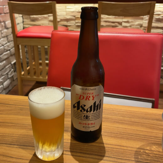 ら〜麺RE-BORN　瓶ビール